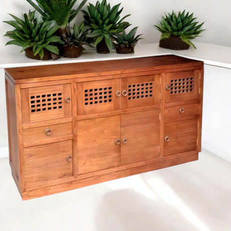 aparador rústico oriental madera maciza