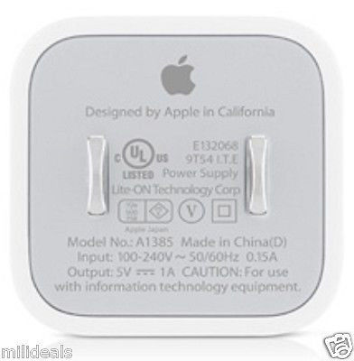 Miniatura: Cubo Cargador Original Apple 5w Iphone 4 4s 5 5s 6 6s Ipad