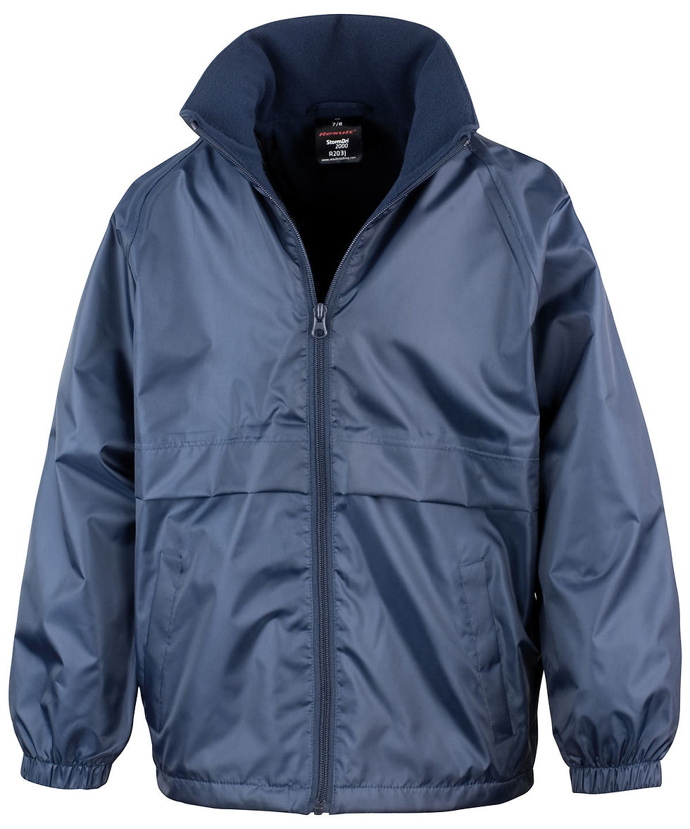Thumbnail: Fleece Lined Rain Jacket - Kids