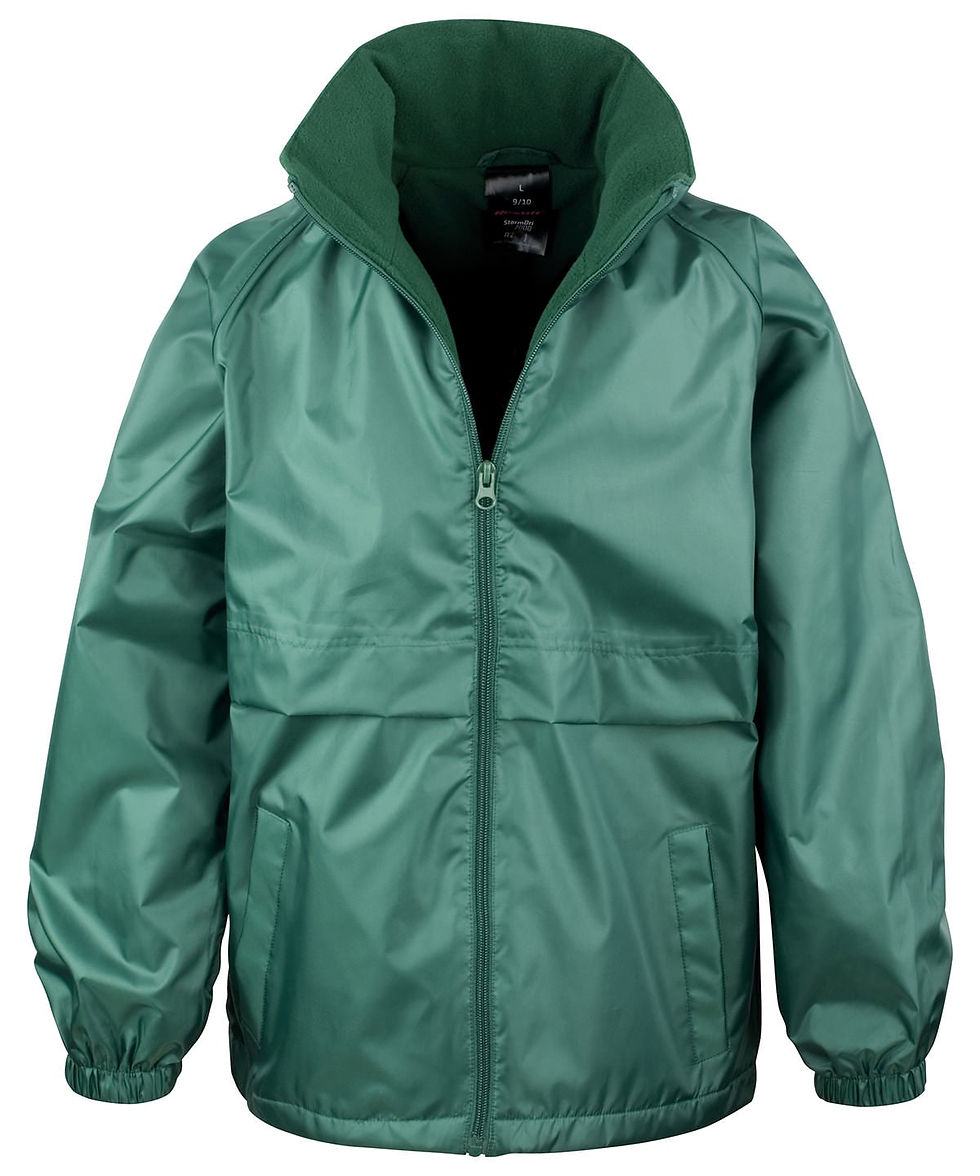 Thumbnail: Fleece Lined Rain Jacket - Kids