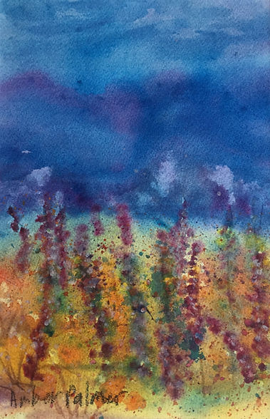 Butte Valley Meadow, Watercolor $175.00_
