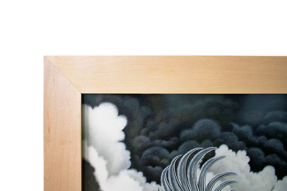 Thumbnail: The Meeting Original Framed Drawing