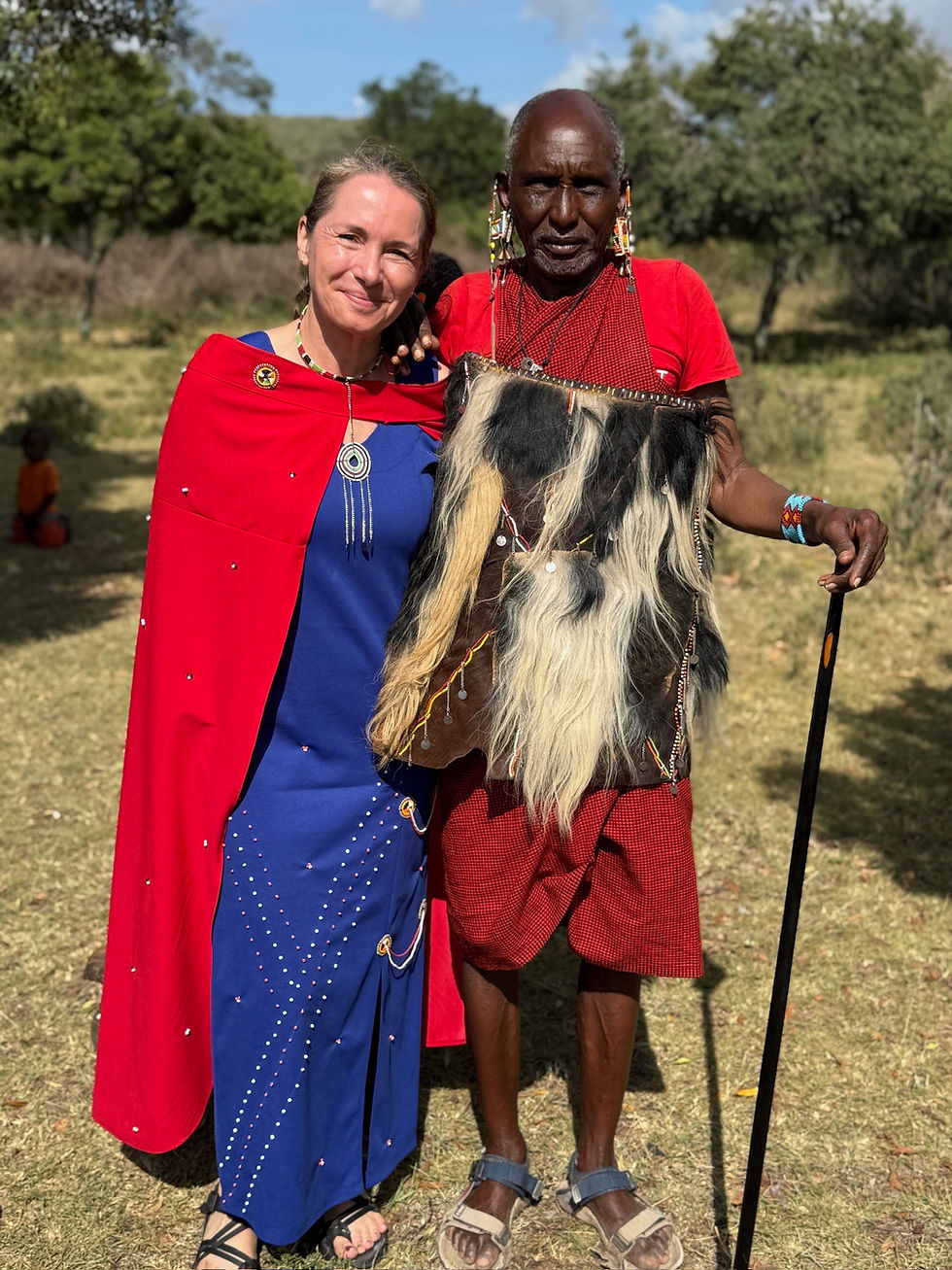 Uplift Co-Founder Tanja Wittrock in rural Kenya in 2024