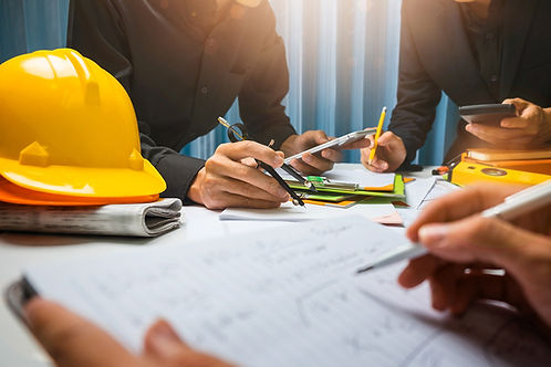 Contractors working