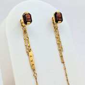 Custom Garnet Emet Earrings