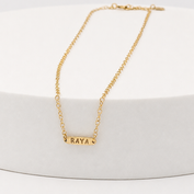 Tiny Bat Mitzvah Name Necklace