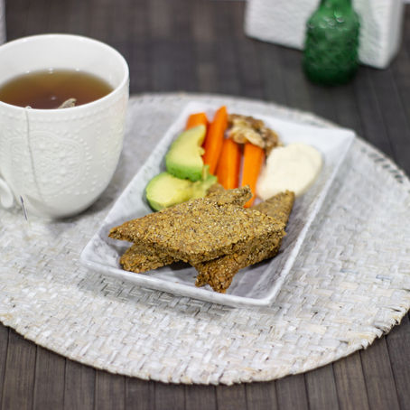 Sunflower, Chia and Rosemary Crackers
