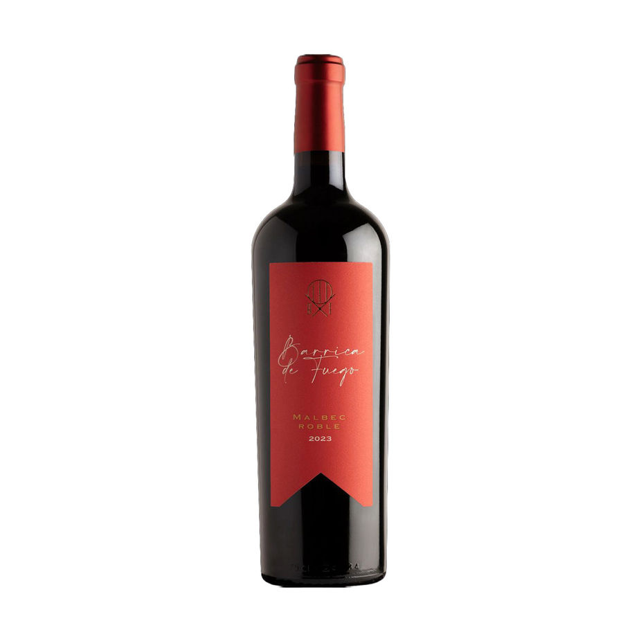 Barricas de Fuego Malbec Roble, vino Mexicano, tinto, frutal