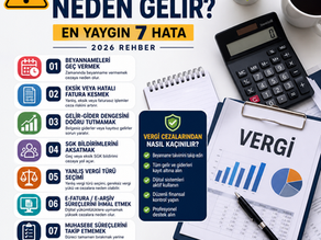 Vergi cezası neden gelir, en yaygın vergi hataları, beyanname gecikme cezası ve muhasebe hatalarından kaçınma yolları