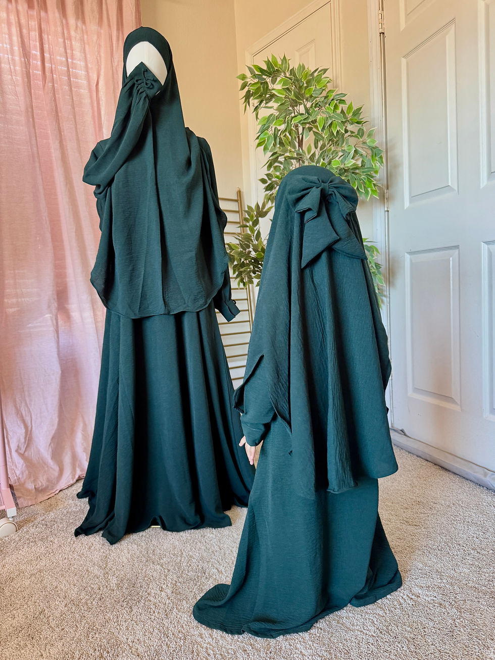 Thumbnail: Khimar Set-Forest Green 