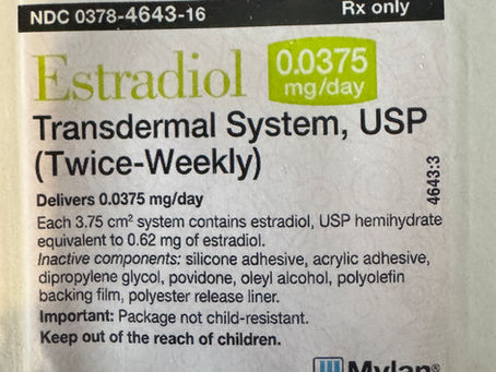Dotti is one brand of Estradiol patch that is on backorder.