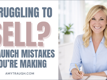 struggling to sell? 3 launch mistakes you're making with image of the metrics maven, Amy Traugh