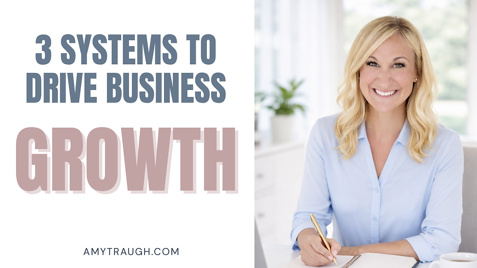 The 3 Systems Every Entrepreneur Needs for Sustainable Business Growth with Amy Traugh