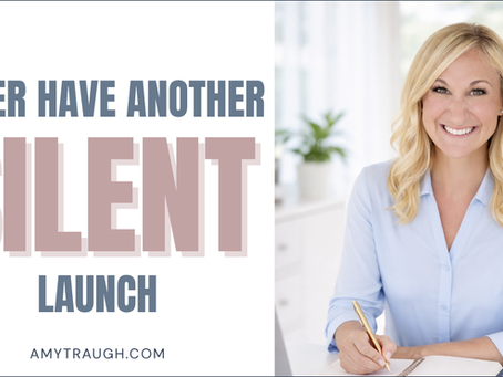 never have another silent launch with image of the metrics maven Amy Traugh