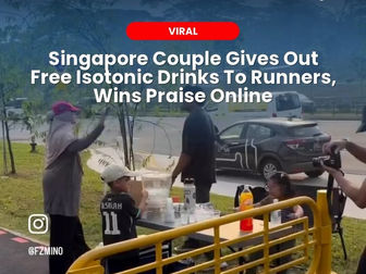 Singapore Couple Gives Out Free Isotonic Drinks To Runners, Wins Praise Online
