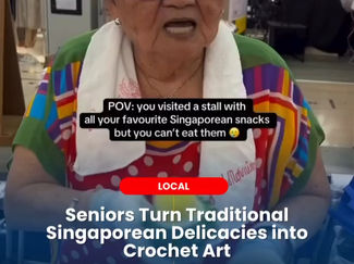 Seniors Turn Traditional Singaporean Delicacies into Crochet Art