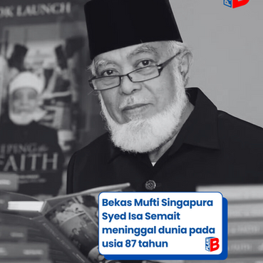 Bekas Mufti Singapura Syed Isa Semait meninggal dunia pada usia 87 tahun