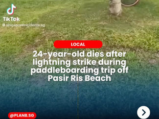24-year-old Dies After Lightning Strike During Paddleboarding Trip Off Pasir Ris Beach