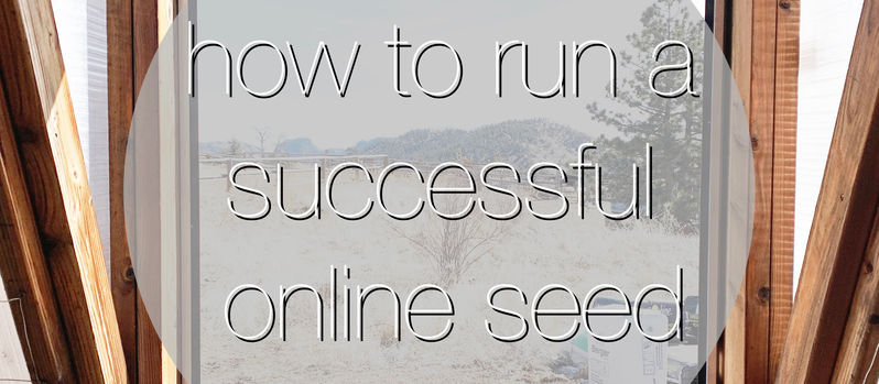 How To Run A Successful Online Seed Swap
