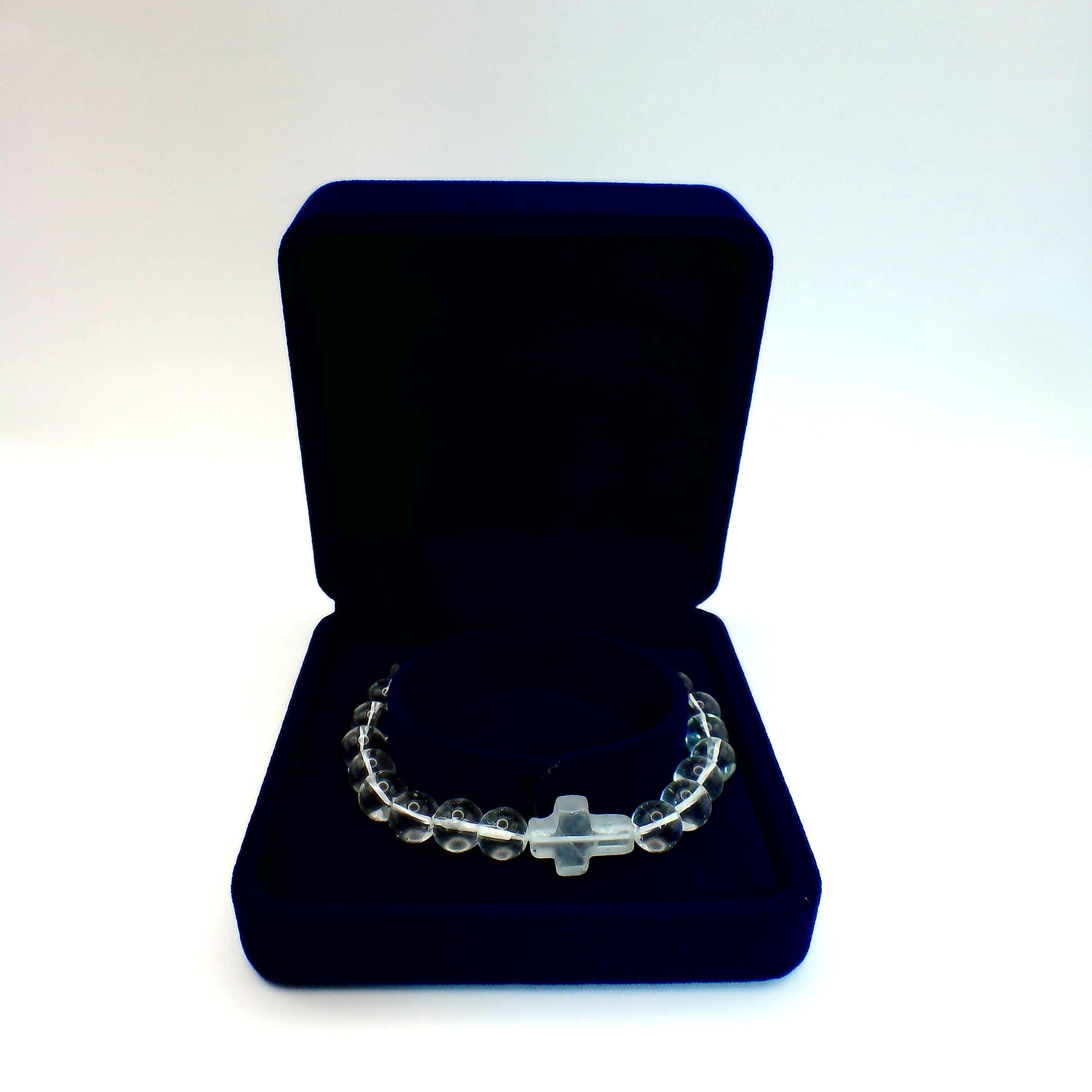 Quartz Cross Bracelet