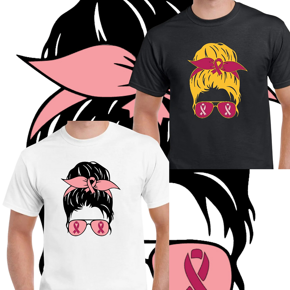 Thumbnail: Messy Bun (Breast Cancer Awareness)