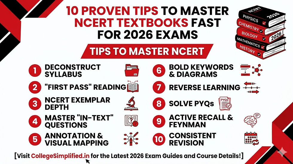 10 PROVEN TIPS TO MASTER NCERT TEXTBOOKS