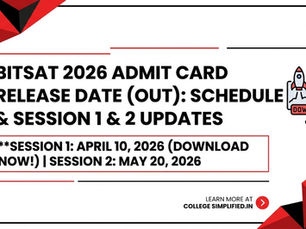 BITSAT 2026 ADMIT CARD 