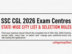 SSC CGL 2026 EXAM CENTRES