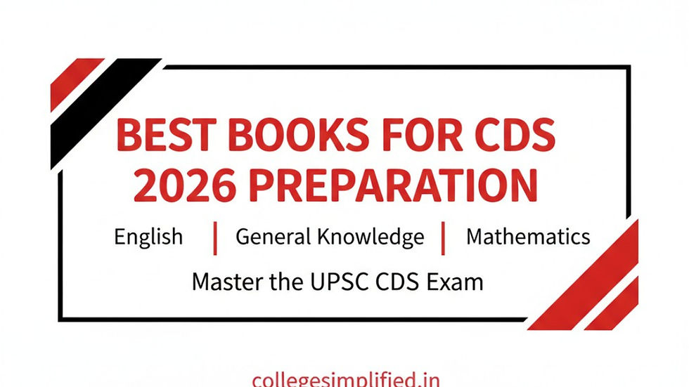 BEST BOOKS FOR CDS 2026 PREPARATION