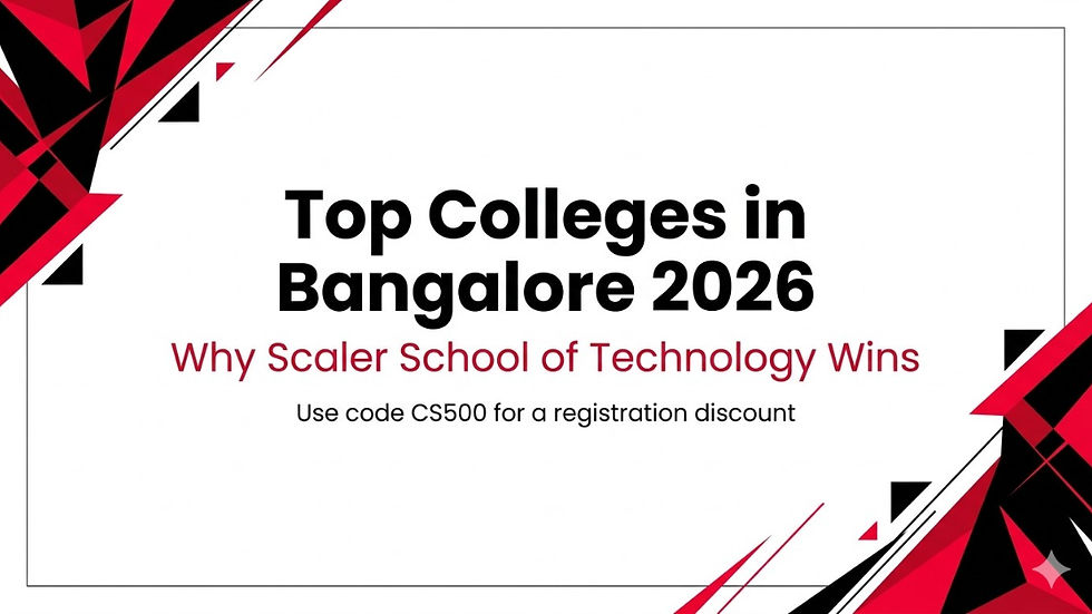 TOP COLLEGES IN BANGALORE 2026