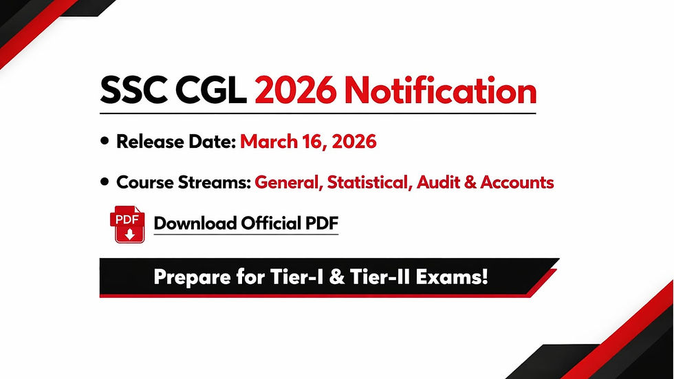 SSC CGL 2026 NOTIFICATION 