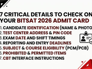 7 CRITICAL DETAILS TO CHECK ON YOUR BITSAT 2026