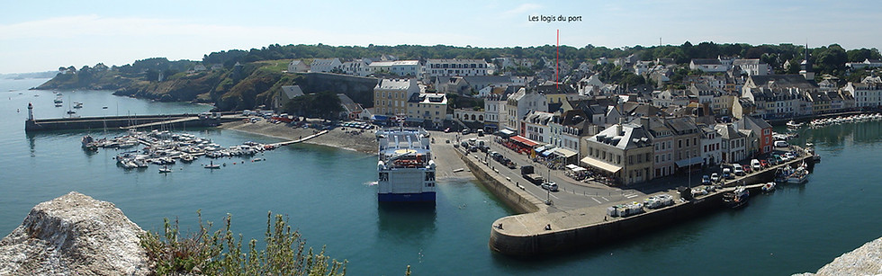 Belle ile Palais location studio appartement randonnées Logis du port