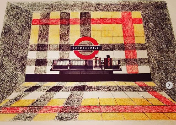 BURBERRY window display