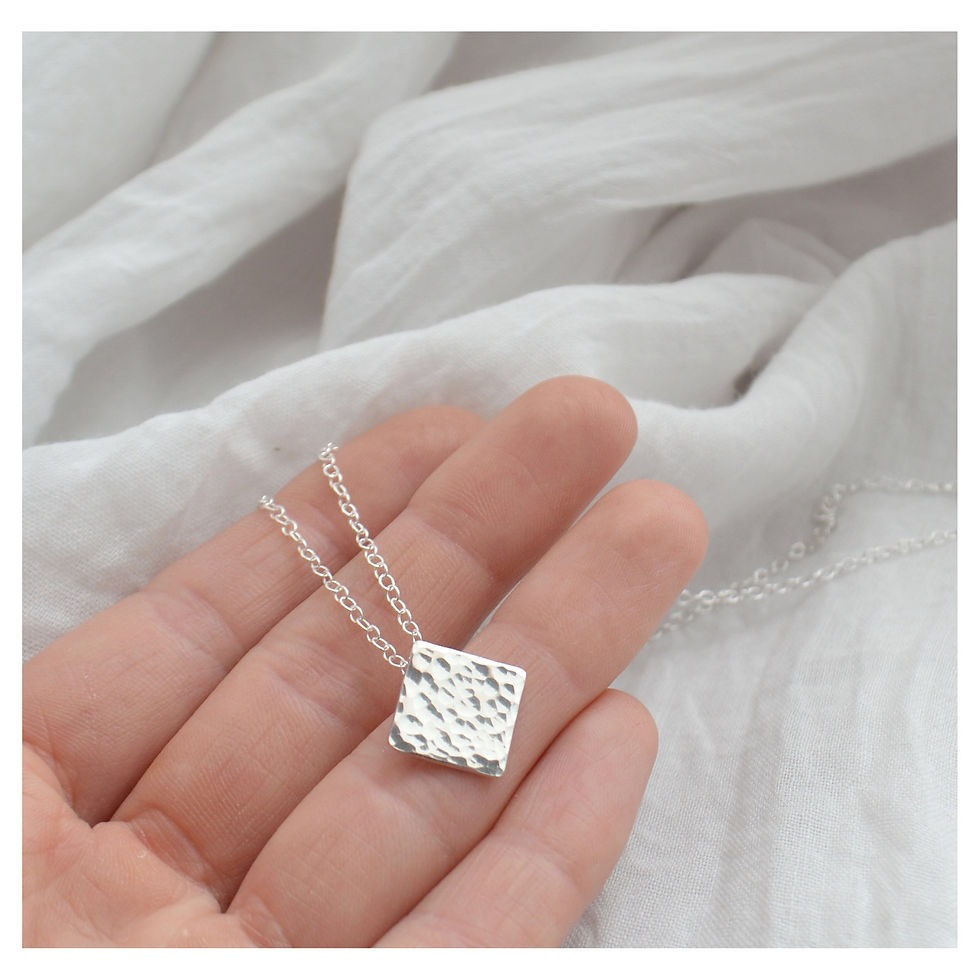 Thumbnail: Textured Square Necklace