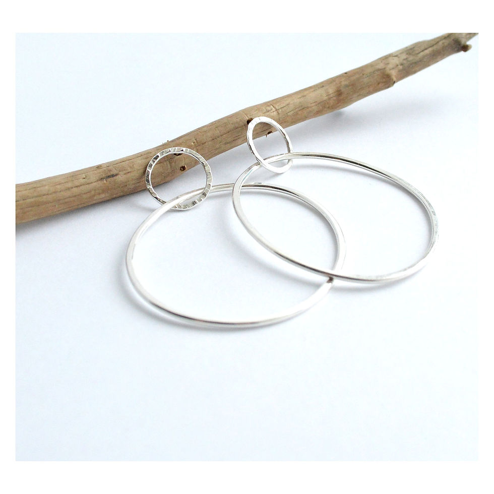 Double Hoop Studs