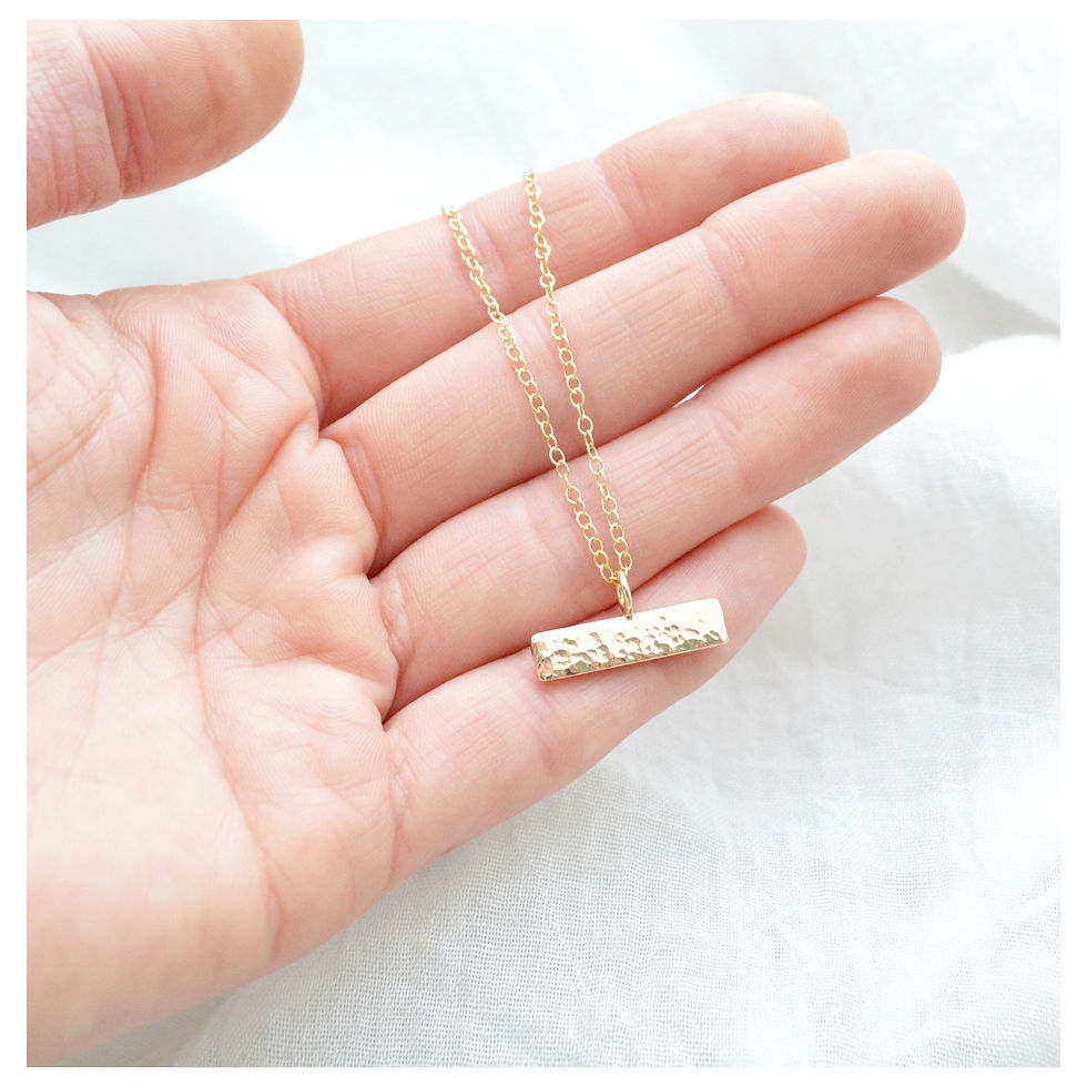 Thumbnail: 9ct Gold Bar Necklace