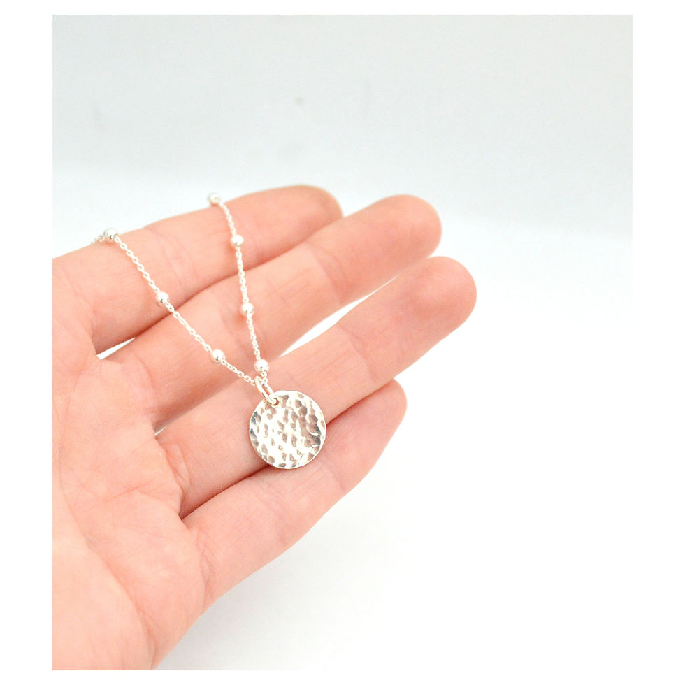 Thumbnail: Beaded Chain and Disc Necklace