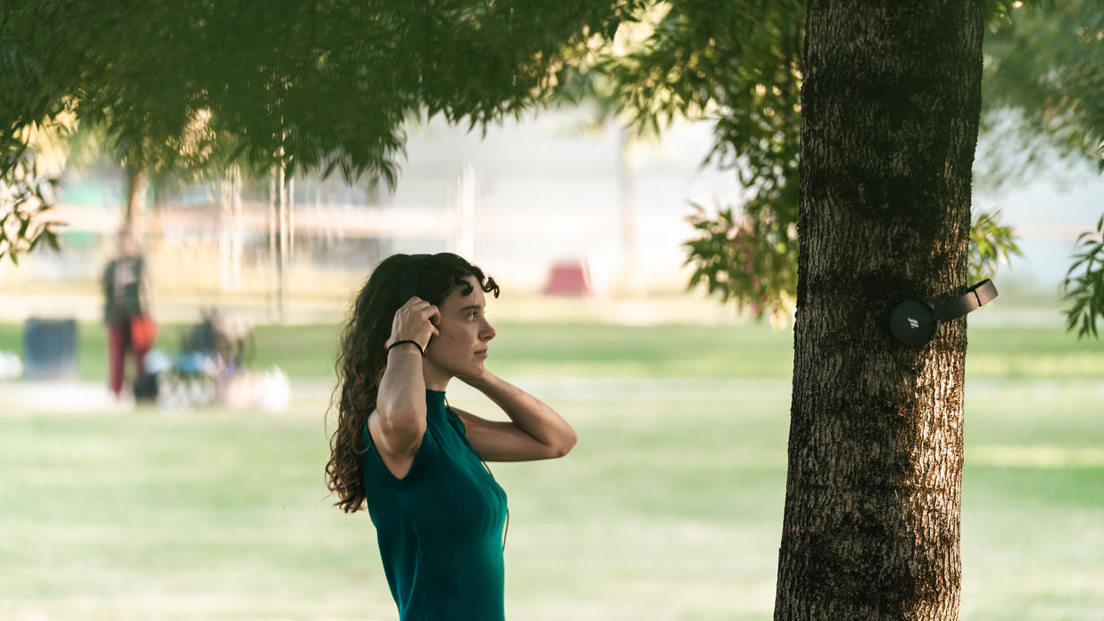 Interprete della performance "Sci Clubbing" presso Parco San Giacomo a Verona