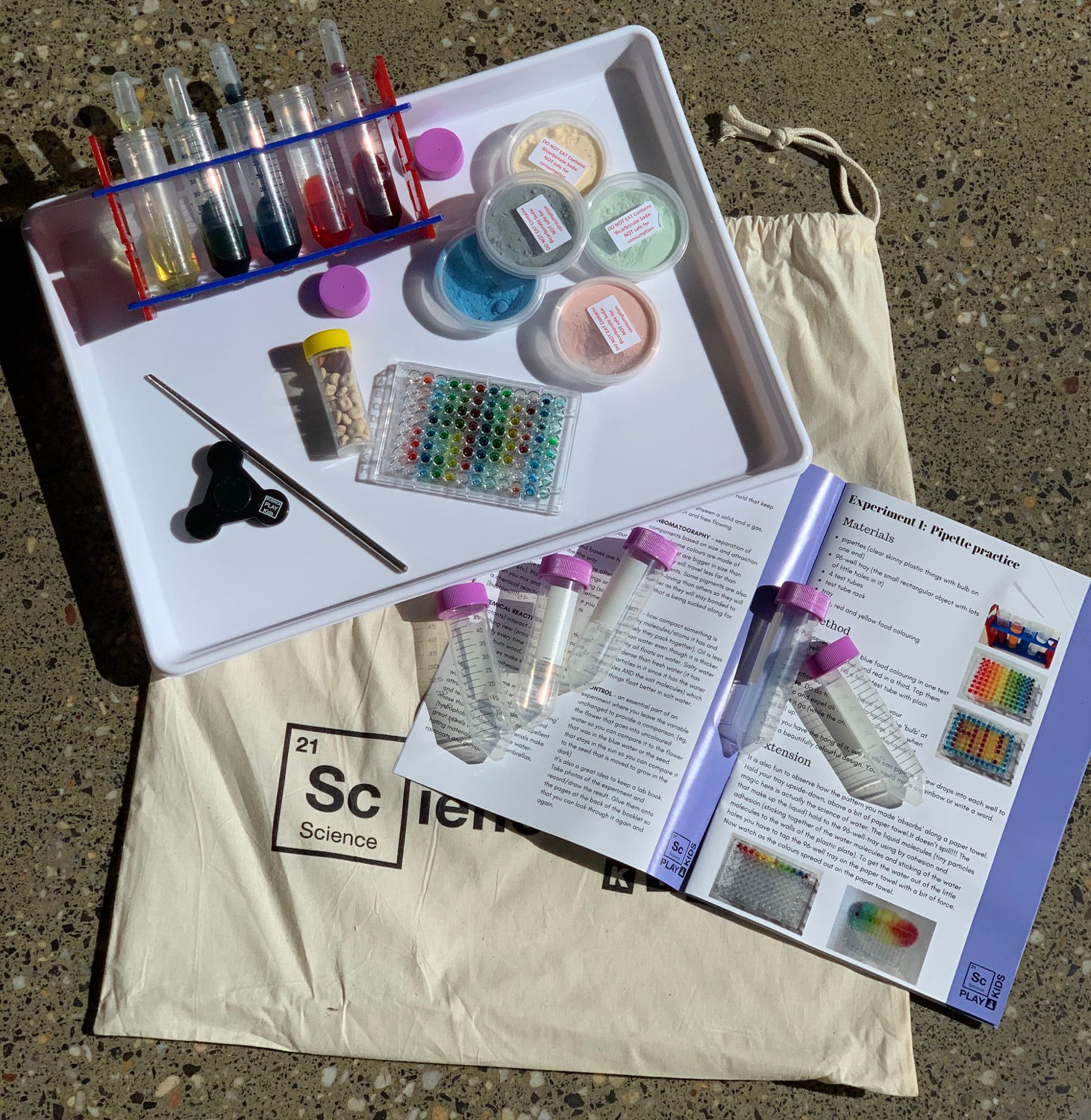 Science Kit 1: Experiments 1-10