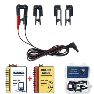 Durable Version TENS Ear Clips with Dual Silicone Heads for Vagus Nerve Stimulation