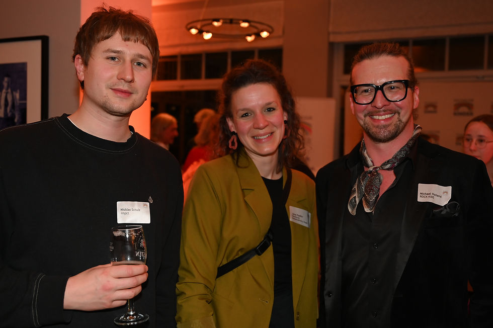 Niklas Schulz, Impct gGmbH, Jana Popihn Projektleitung HAMBURG SUSTAINABILITY WEEK, Michael Holland, Geschäftsführer ROCK KiDS