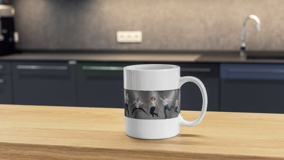 mug personnalisé avec un photo de famille