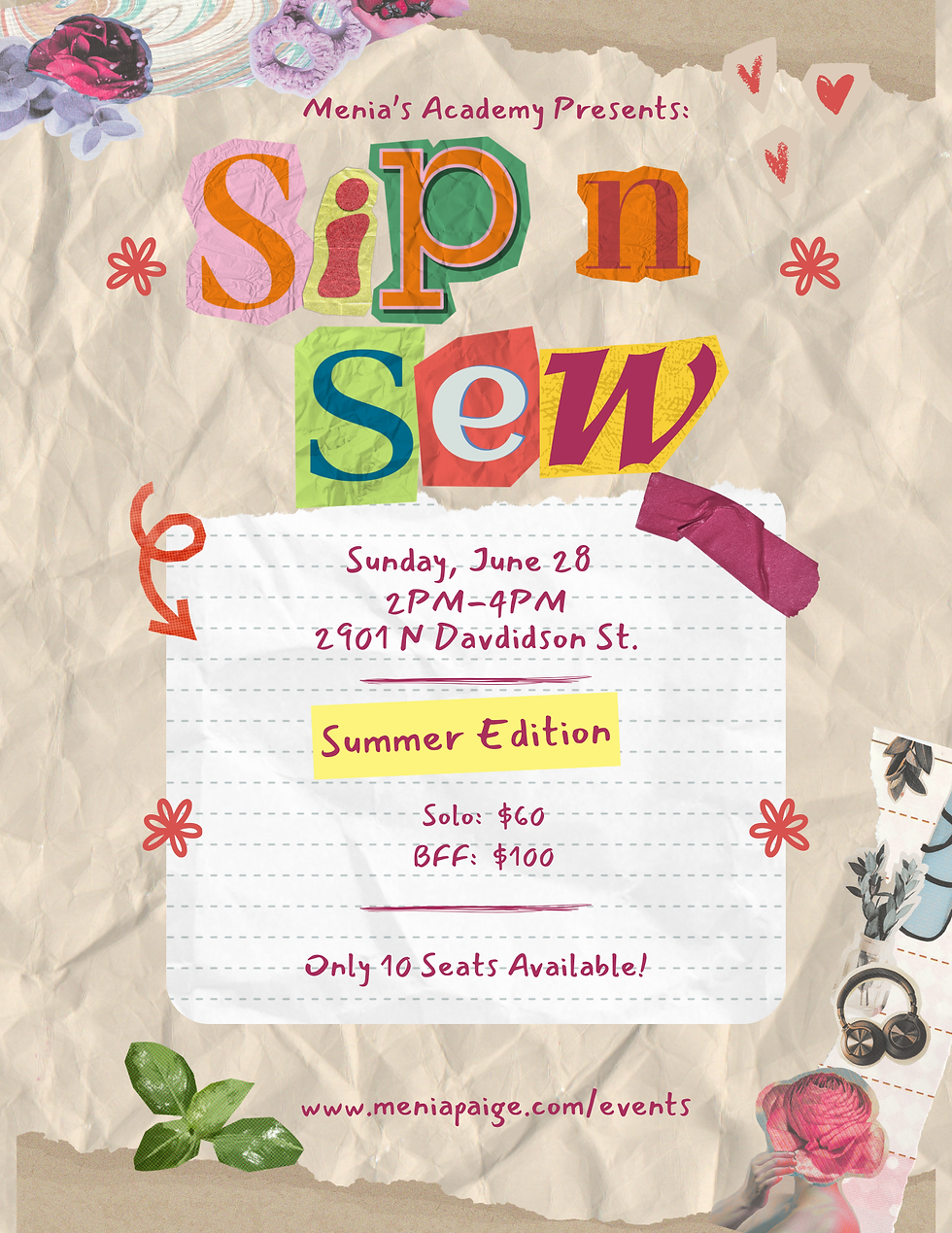 June Sip N Sew