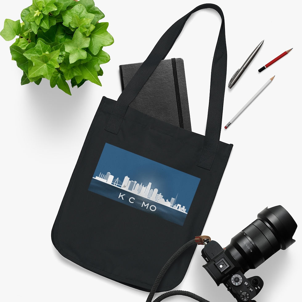Thumbnail: Downtown Kansas City Organic Canvas Tote Bag