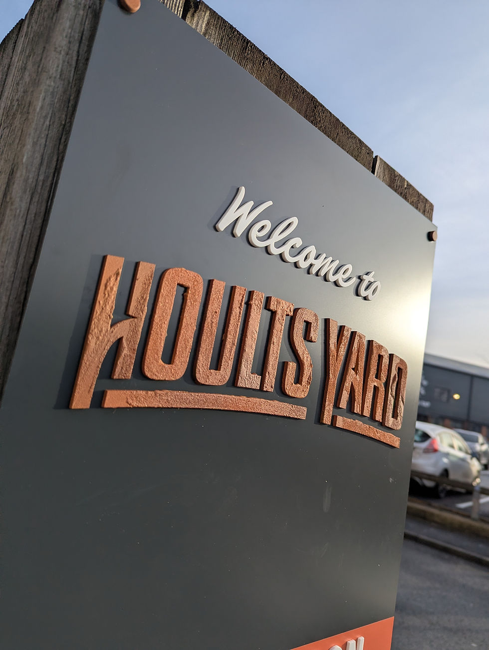 Custom Designed Lettering, Hoults Yard