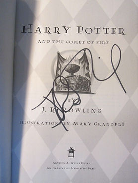 Forged Fake J.K. Rowling Signature