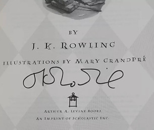 J.K. Rowling signature Forgery