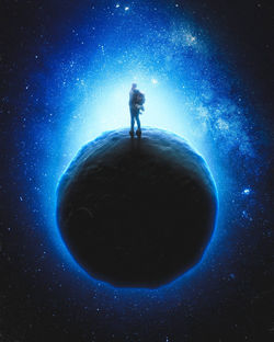 Woman on a Moon (Digital Rendering)