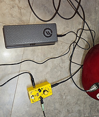 Compact analog effects pedal for guitar or microphone